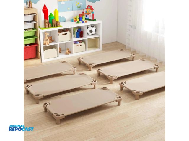 Lot 2-74982 - Go plus  QL-106-6 Kids Stackable Naptime Cot, Toddler Daycare Rest Mat w/Detachable Oxford Fabric, S...