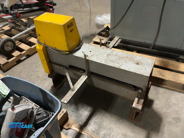 Lot 2-69272 - wilder machinery company workhorse 1624 sheet metal slitter, rated for 16-gauge mild steel has a 24 ...
