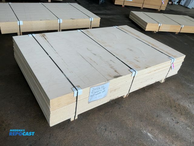 Lot 2-22420 - (21) Pieces of Rotary Cut Maple Veneer 3/4” Plywood, Particle Core, approx. 60.5”x96.5”