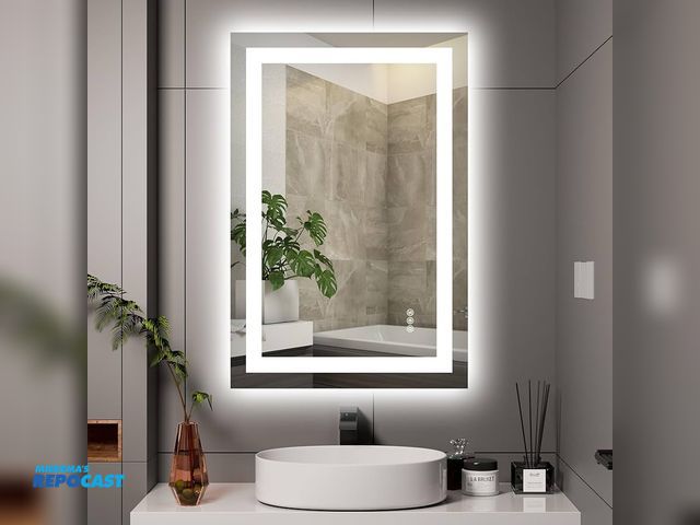 Lot 2-93664 - LED antifog color changing bathroom mirror MI-ZJLED-2836N-WT