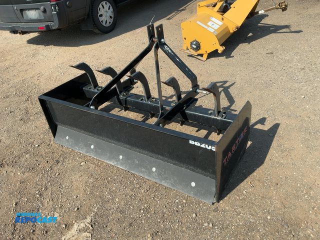 Lot 2-22810 - Tarter BB205 5’ 3-point Box Blade, five ripper teeth, front and rear cutting edges
