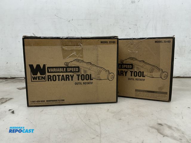 Lot 2-96271 - (2) WEN 23103 variable speed rotary tools