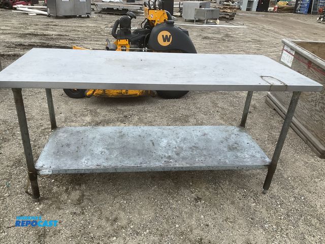 Lot 2-67117 - 72" Work Table w/ under shelf
