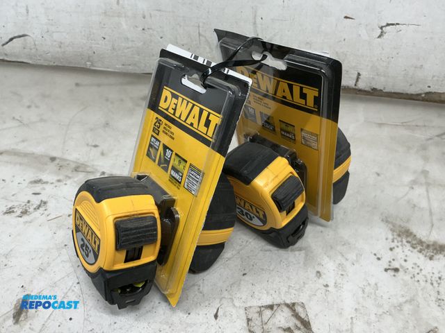 Lot 2-64135 - (4) DeWalt Tape Measures 2 are 25' &amp; 2 are 30'