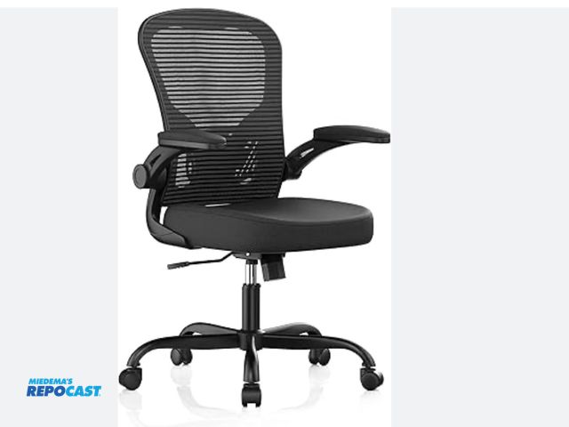 Lot 2-19886 - SYNORLA Black Office Chair, 330LBS Capacity High Back Mesh Computer Chair with Flip-up Armrests, Com...