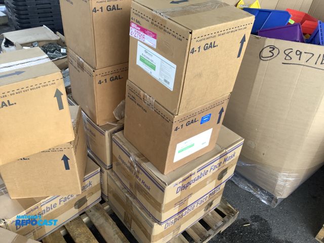 Lot 2-27916 - Lot of (4)_ - 2 Cases of Aire Disposable Protective Masks 50Pcs x 40 Packs. 2 Cases of Econo Gel Iso...