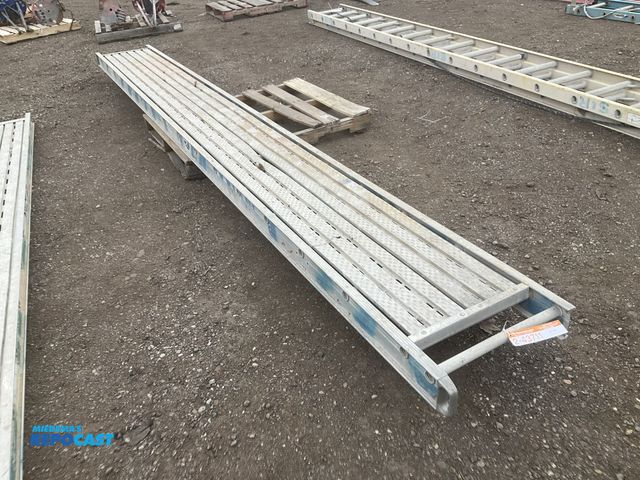 Lot 2-43711 - Green Bull 16’L x 20”W aluminum plank / pick, used, 500 lb capacity