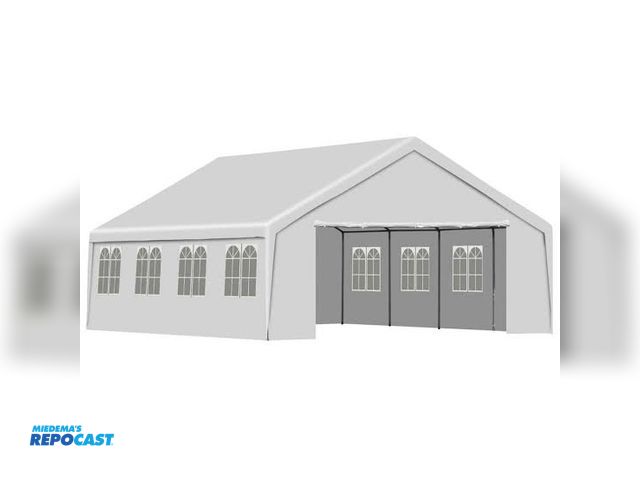 Lot 2-23695 - Aoodor 20’x26’ Party Tent, SKU: 8A490-A271-PWEWE-21X, Removable Sidewalls, White, comes in two boxes