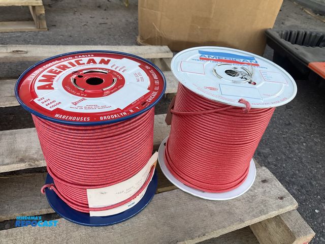 Lot 2-72674 - Lot of 2 rolls- made in USA silicon tinned copper wire 500 ft. per roll, rated for 40 amps at 150c g...