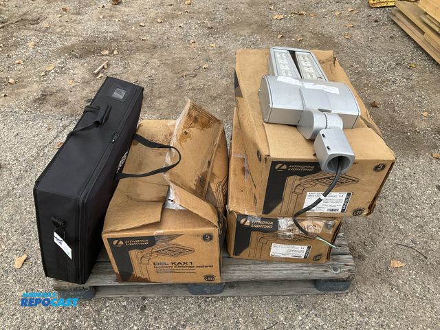 Lot 2-67867 - Skid lot with parking lot lights, includes Lithonia Del Kax 1 dimmable LED Lights, Cree LED lighting...