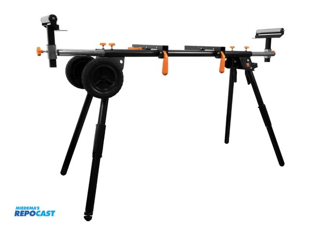Lot 2-13780 - WEN MSA330 Collapsible Rolling Miter Saw Stand with 3 Onboard Outlets