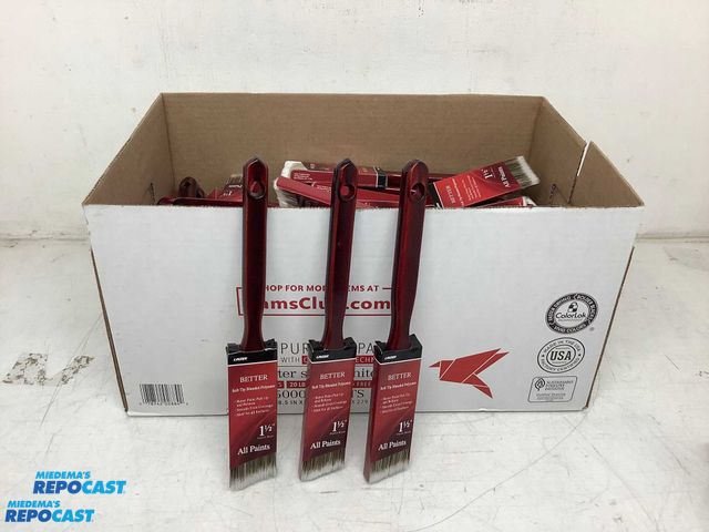 Lot 2-13870 - Lot of approx. (72) new Linzer soft tip blended polyester angle sash paint brush, smooth even covera...