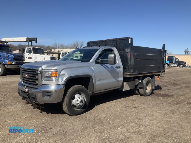 Lot 2-42865 - 2015 GMC Sierra Regular Cab Dump Bed Pickup Truck 4x4