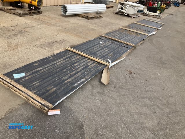 Lot 2-42334 - 196 Linear Feet of Everlast Bright White metal roofing/siding, eight pieces total, 36” coverage widt...