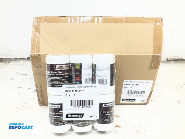 Lot 2-73540 - 36 Rolls of Lehigh Twisted Mason Twine #18x800’