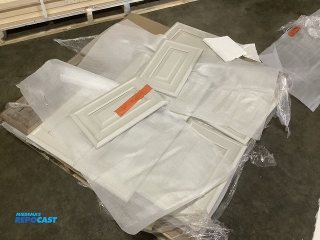 Lot 2-93666 - Skid with Hardwood Cabinet Door Fronts