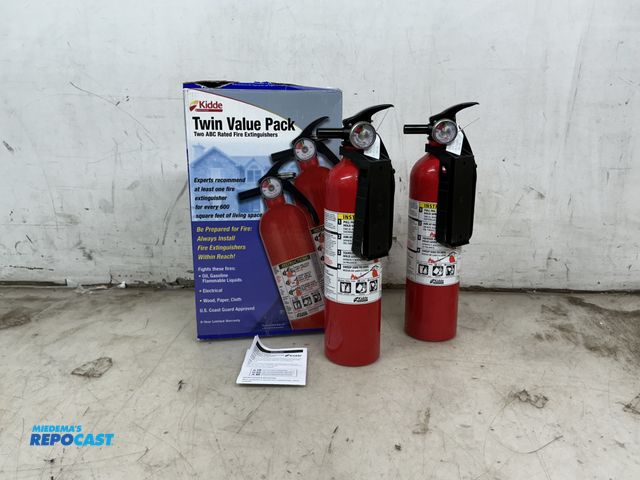 Lot 2-92088 - Kidde Twin value pack ABC rated fire extinguishers