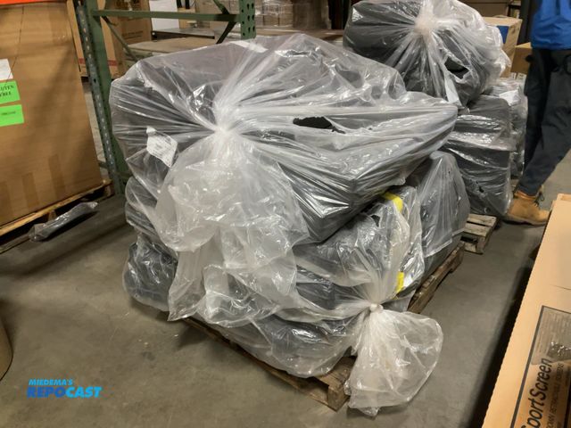 Lot 2-74090 - Skid lot of New RV Dinette cushion sets, Bacarat graphite - T270 Silver