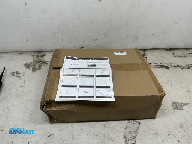 Lot 2-19348 - 2 Pack Shoes Storage Box with Wheels, X0040CN0T9