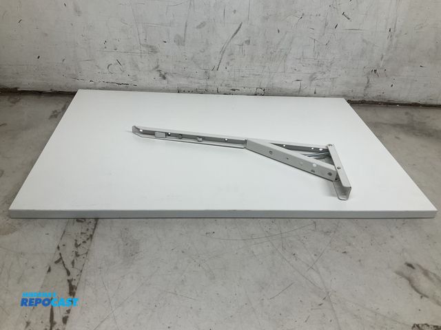 Lot 2-95150 - White Wooden Fold-Up Desk measuring 30” x 19.5”