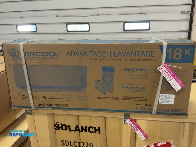 Lot 2-20773 - MrCool 18K BTU Indoor Unit for a Mini Split A/C Unit, Model A-18-HP-WMAH-230C, Smart App Controlled,...