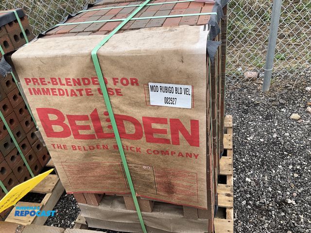 Lot 2-70081 - New Belden Brick Company (1) Pallet of MOD RUBIGO BLD VEL 082527 Rubigo Red Velour Brick