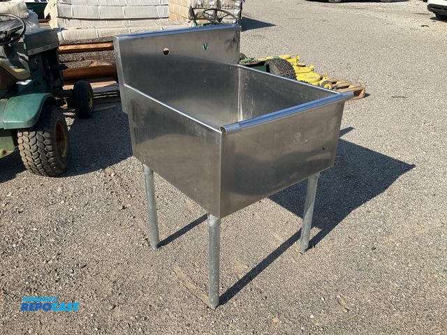 Lot 2-99089 - Stainless Steel Sink with drain no faucet 24”L x 26”W x 39”H