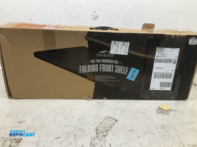 Lot 2-15652 - Traeger Pro 780/Ironwood 885 Folding Front Shelf, Kit only Includes Mounting Brackets and Shelf