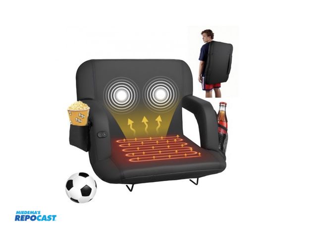 Lot 2-14768 - Vevor BL-A0135MH Massage &amp; Heated Stadium Seat