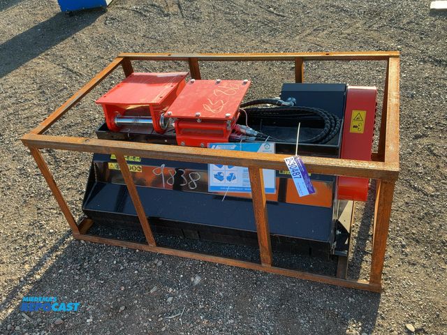 Lot 2-30487 - New AGT Industrial 45” Excavator Brush Flail Mower model EXFLM115, Fits Cat 308 Excavator, 4” cuttin...
