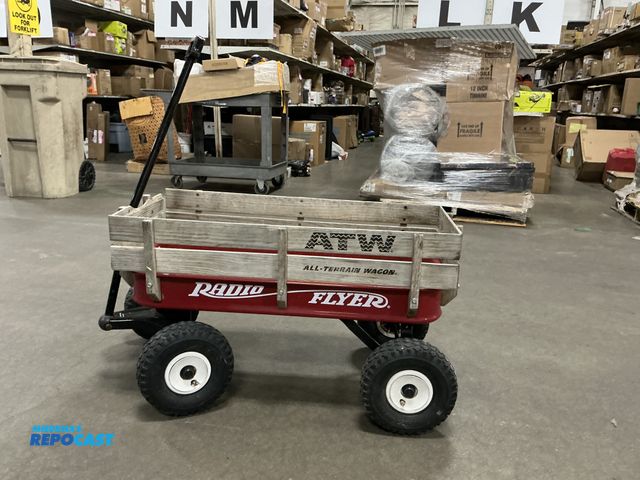 Lot 2-11494 - Radio Flyer Wagon with wooden sides