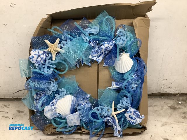 Lot 2-27964 - Ocean themed wreath with built in lights