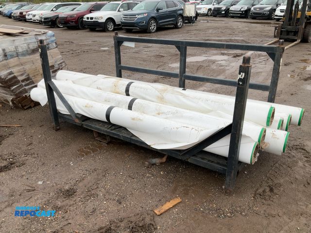 Repocast.com - Lot 2-65518 - Large metal racking with (7) Rolls of ...