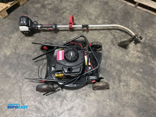 Lot 2-23021 - Hyper Tough HT23-001-01-01 Gas Powered Lawn Mower &amp; Hyper Tough HT16-401-001-01 26CC/2-CYCLE 17”...