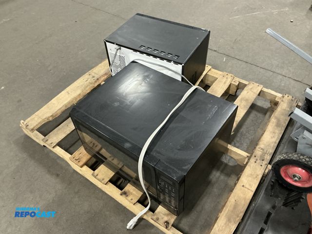 Lot 2-23824 - Sharp HOUSEHOLD MICROWAVE OVEN MODEL NO. R-410, 120V, size: 21.5”x16.25”x11.5”H), and a Emerson MW89...