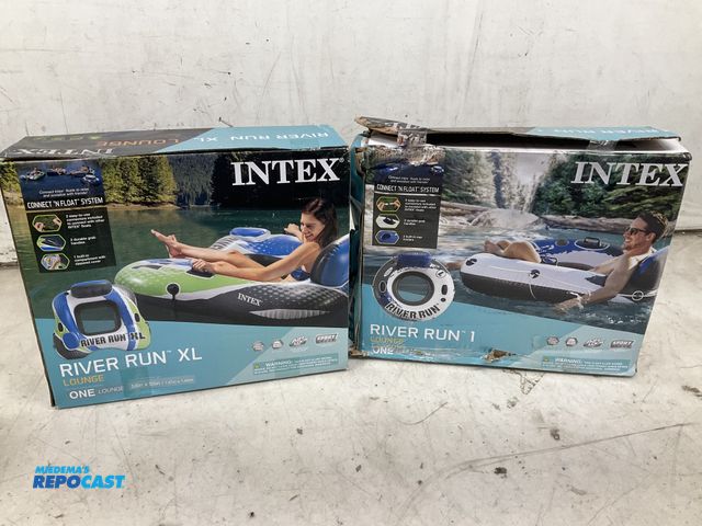 Lot 2-27533 - (2) Intex river run inflatable tubes