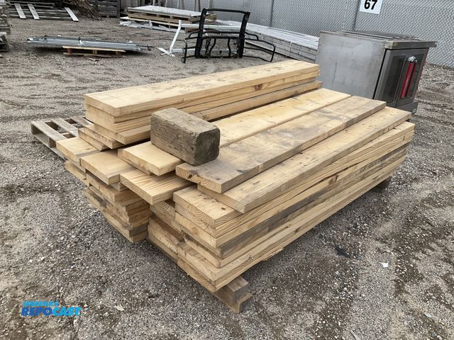 Lot 2-60844 - Skid lot of (50) 2” x 8” x 72” recycled lumber