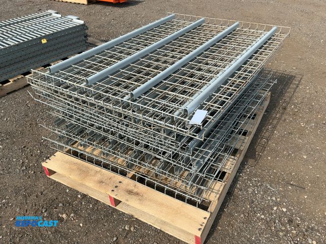 Lot 2-20635 - Lot of (18) Metal Wire Mesh Decks, six are for 60" deep pallet racking, 45-1/2" wide, and the rest a...