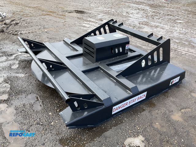 Lot 2-44451 - New JCT Brush Mower Skid Steer Attachment 72” Quick Attach Hydraulic Powered