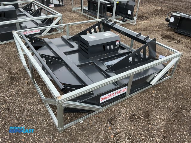 Lot 2-42246 - New JCT 72” Brush Mower Skid Steer Attachment, hydraulic driven with hoses and quick coupler fitting...