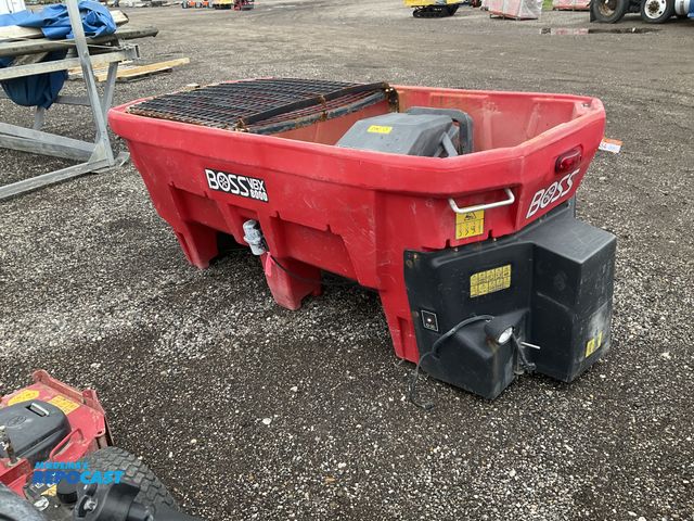Lot 2-40554 - Boss VBX 8000 8’L poly v-box electric salt spreader - no wiring or controls, electric spreader wheel...