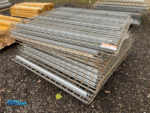 Lot 2-41203 - (24) sections of wire mesh pallet rack decking for 60” pallet racking, each piece is approx 61” x 58...