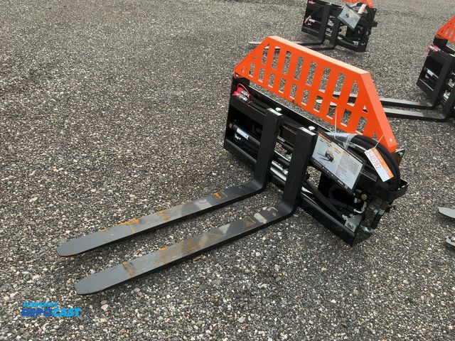 Lot 2-40762 - New Wolverine Fork Positioning Pallet Forks Skid Steer Attachment, Model PFA-11-3300G, 48" Long x 4"...