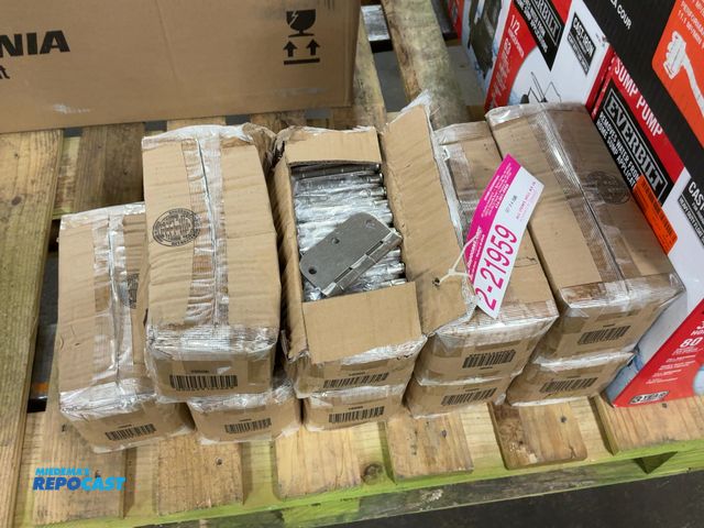 Lot 2-21959 - (9) Boxes of (48) Satin Nickel Door Hinges, 3-1/2"x5/8" radius, 308897597