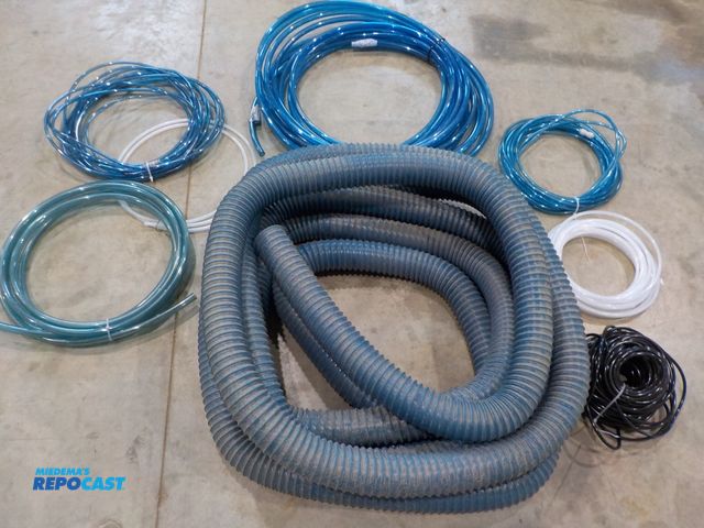 Lot 2-97189 - 50 feet of 2 1/2" flex tubing, 7 assorted tubing
