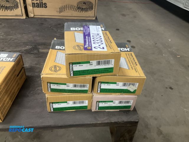Lot 2-33334 - (5) boxes of Bostitch 2-1/2” 15 ga finish nails