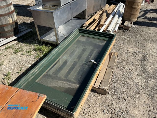 Lot 2-16320 - 36” x 7” x 79 1/2” Single Glass Panel Door