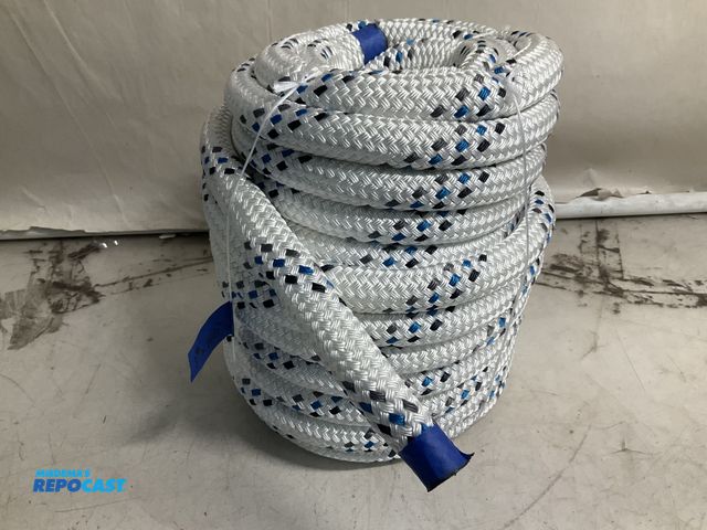 Lot 2-27605 - 1” x 80’ Double Braid Arborist Bull Rope