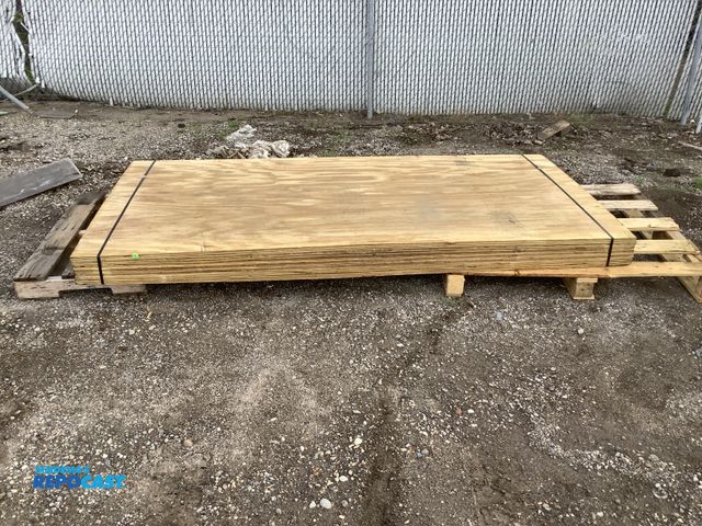 Lot 2-32821 - Lot of (7) pieces of plywood, 4’x8’x3/4”