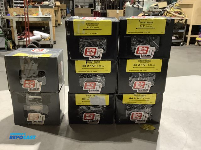 Repocast.com - Lot 2-29634 - (6) 5lb Boxes Of Grip Rite 8d 2 1/2 ...